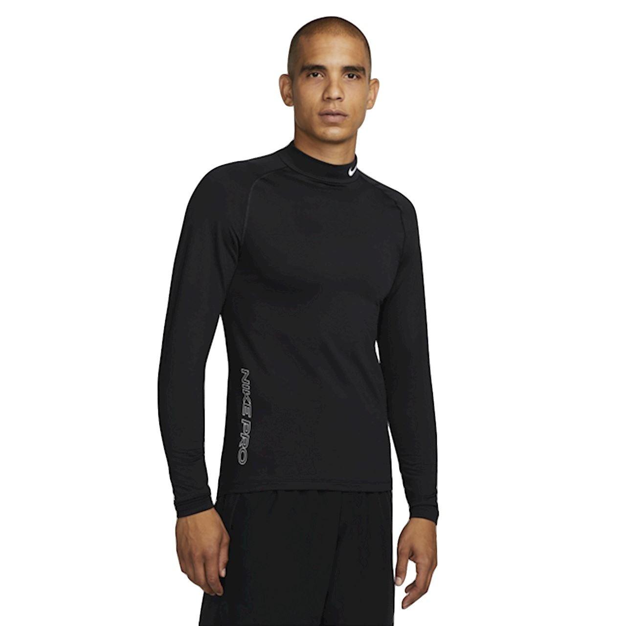 Nike pro warm men's top sale